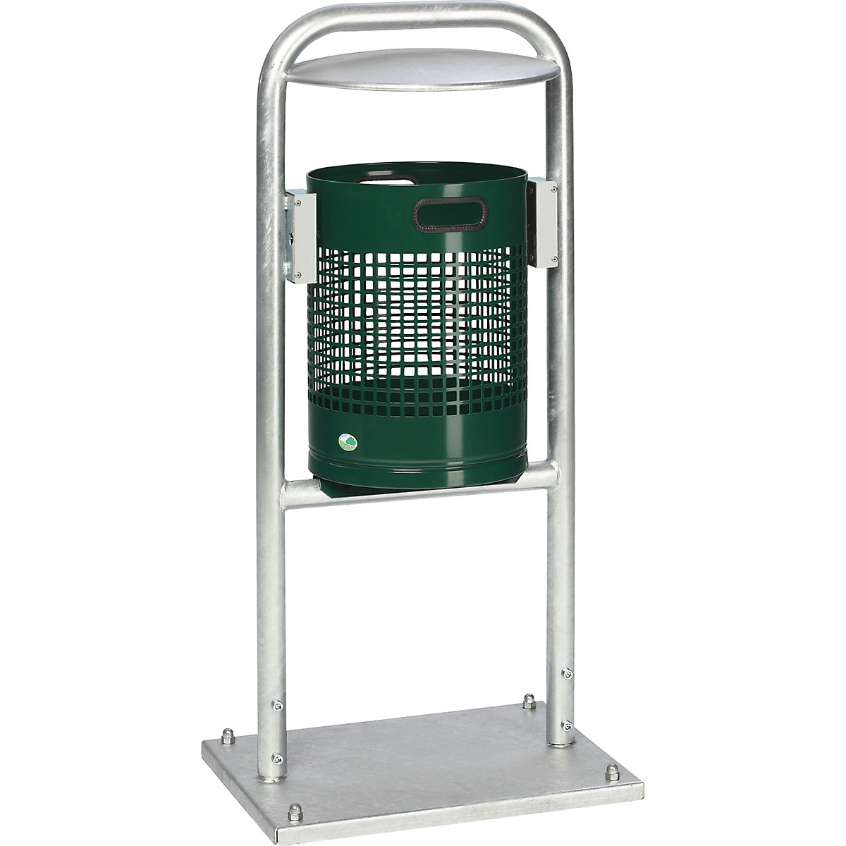 Colector de residuos para exteriores, 30 l, acero – VAR (Imagen del producto 9)-8