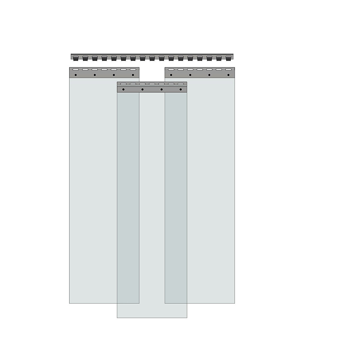 Cortina de tiras, preço/m² (Imagem do produto 2)-1