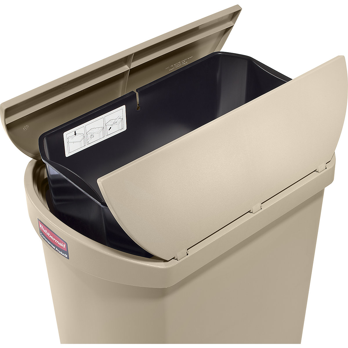 Rubbermaid – Colector de deșeuri cu pedală SLIM JIM® (Imagine produs 7)