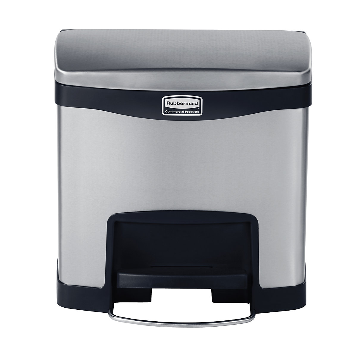 Rubbermaid – Colector de deșeuri din inox, cu pedală, SLIM JIM® (Imagine produs 8)