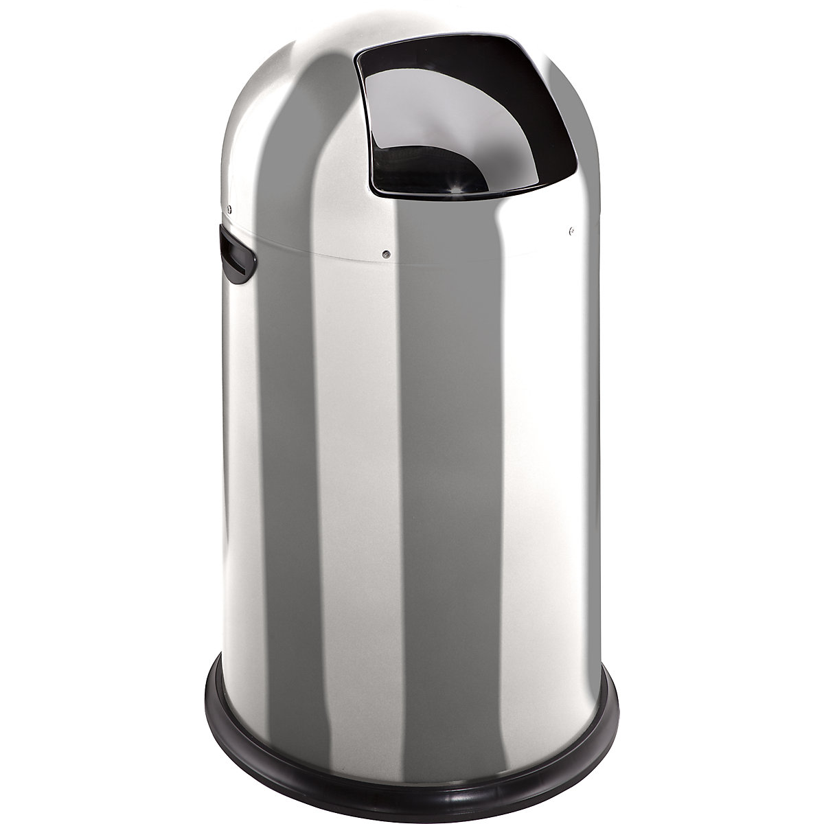 VAR – Coș de gunoi cu capac rabatabil, volum 40 l, înălțime 740 mm, inox