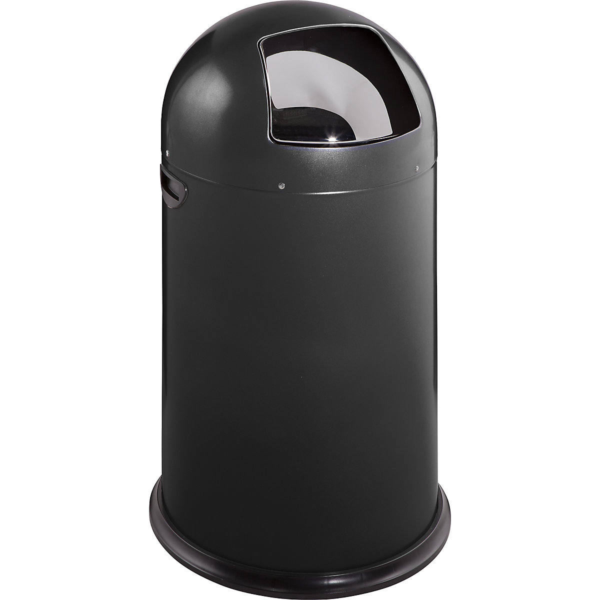 VAR – Coș de gunoi cu capac rabatabil, volum 40 l, înălțime 740 mm, negru intens