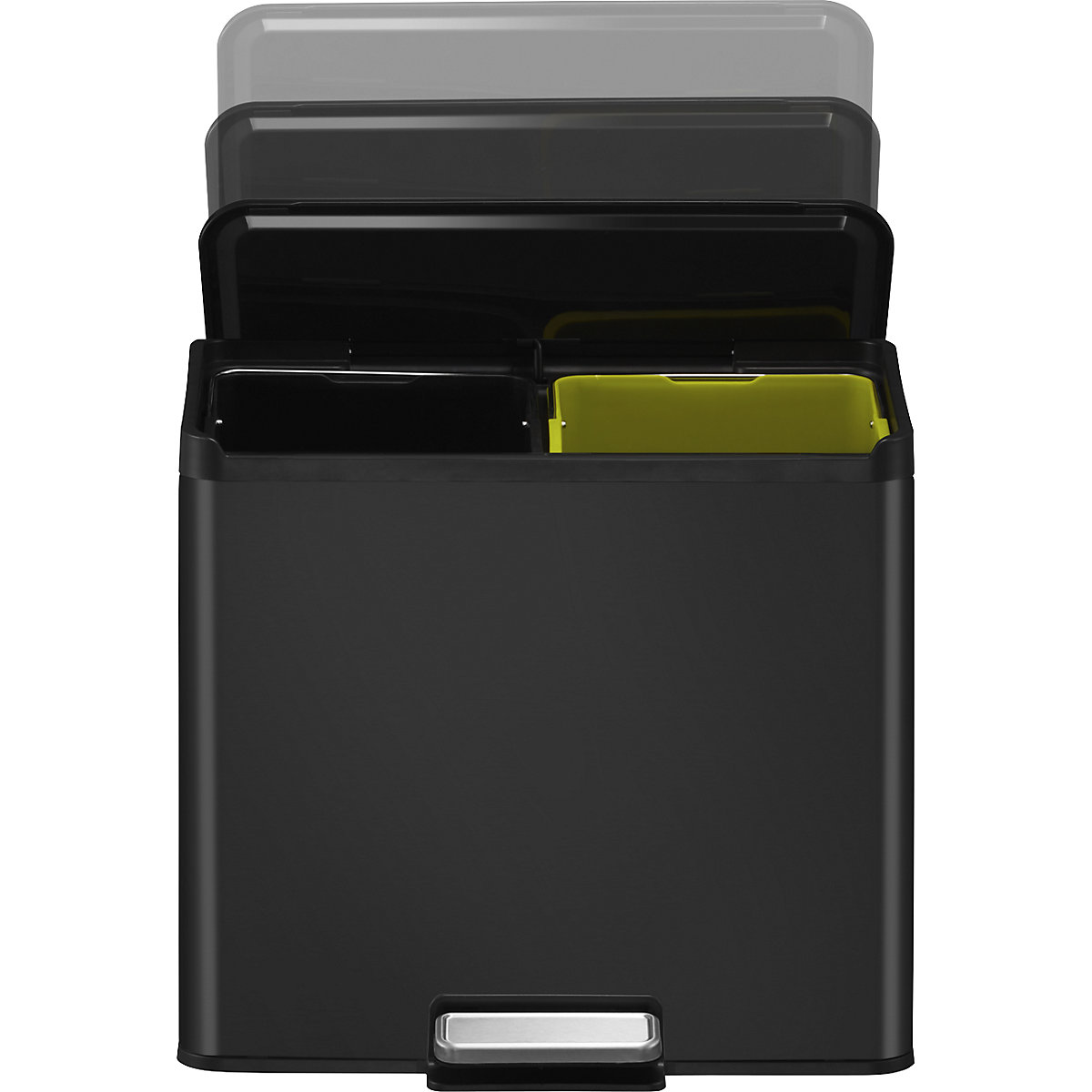 Coș de gunoi cu pedală Recycler, oțel – EKO (Imagine produs 5)-4