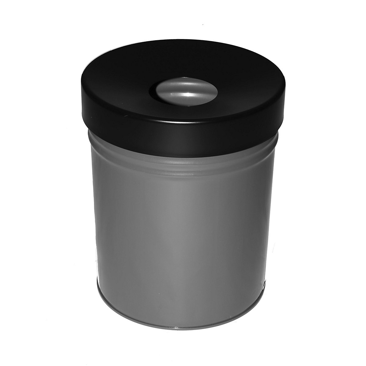 Coș de gunoi, cu autostingere, volum 60 l, î. x Ø 630 x 392 mm, grafit-2