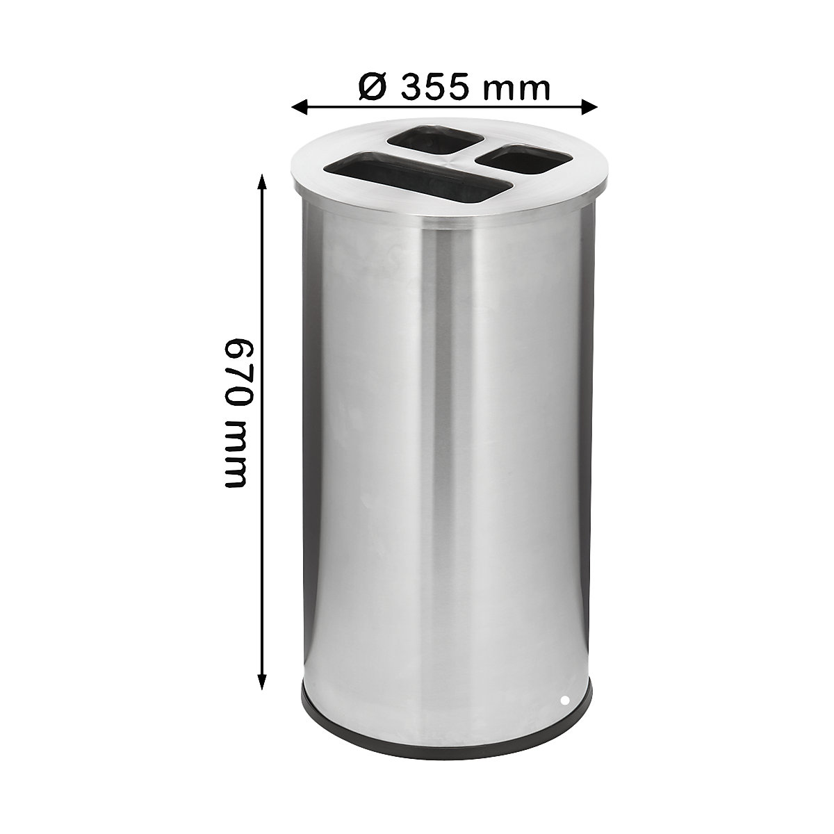 Coș de gunoi cu 3 compartimente – Probbax (Imagine produs 4)-3