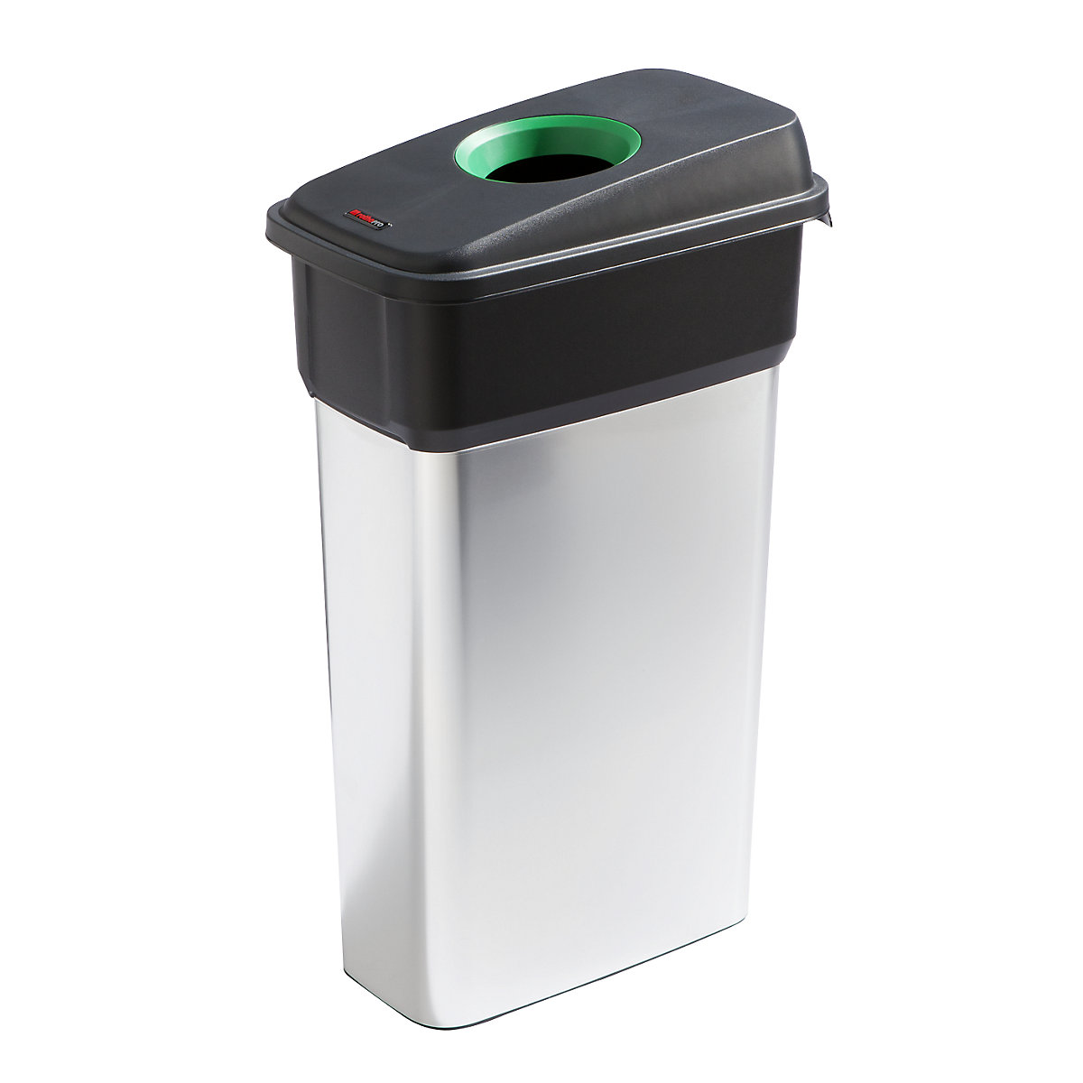 Recipient de colectare a deșeurilor reciclabile GEO – rothopro, volum 70 l, orificiu de introducere / verde
