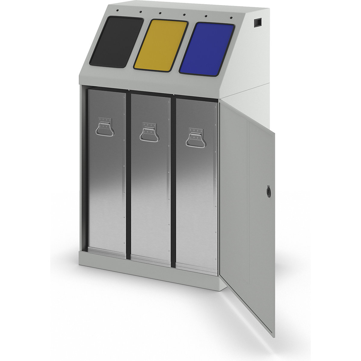 Recipient de colectare a deșeurilor reciclabile, oțel (Imagine produs 6)-5