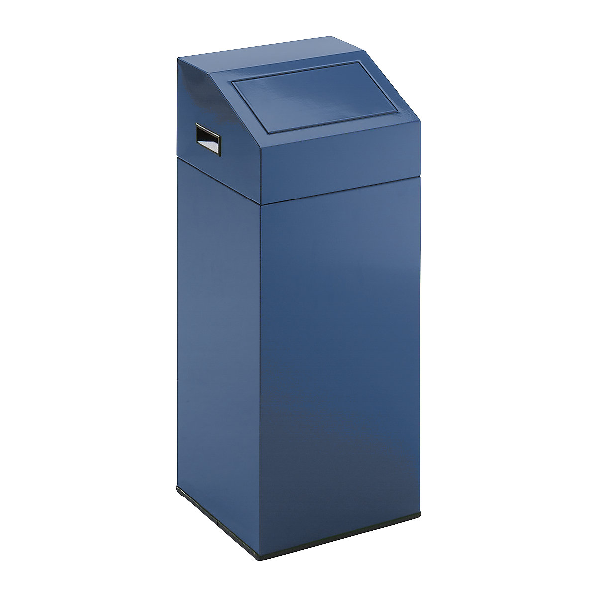Recipient de colectare a deșeurilor reciclabile – eurokraft pro, volum 45 l, lăț. x î. x ad. 320 x 790 x 320 mm, albastru gențiană