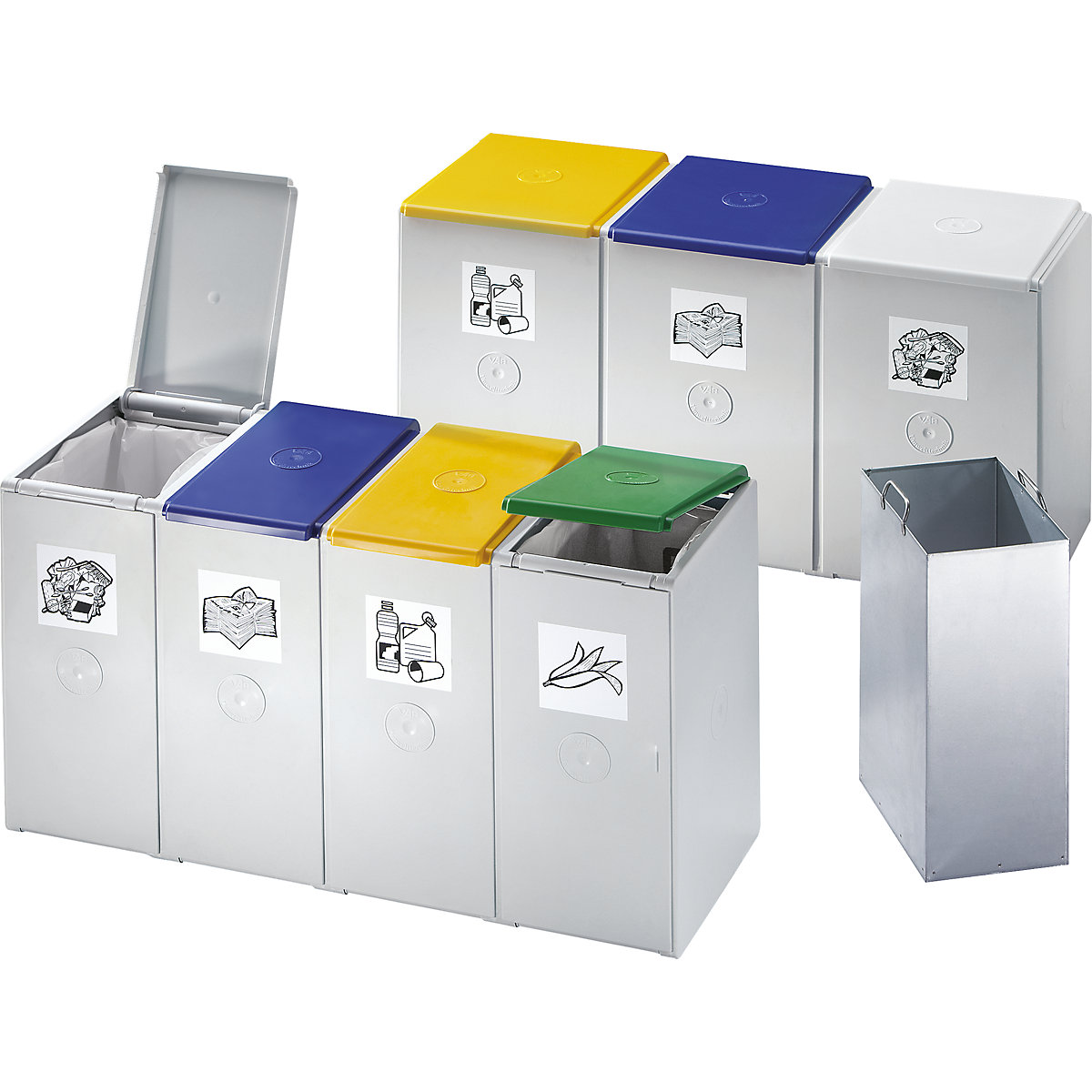 Recipient de sortare și colectare pentru materiale reciclabile – VAR (Imagine produs 10)-9