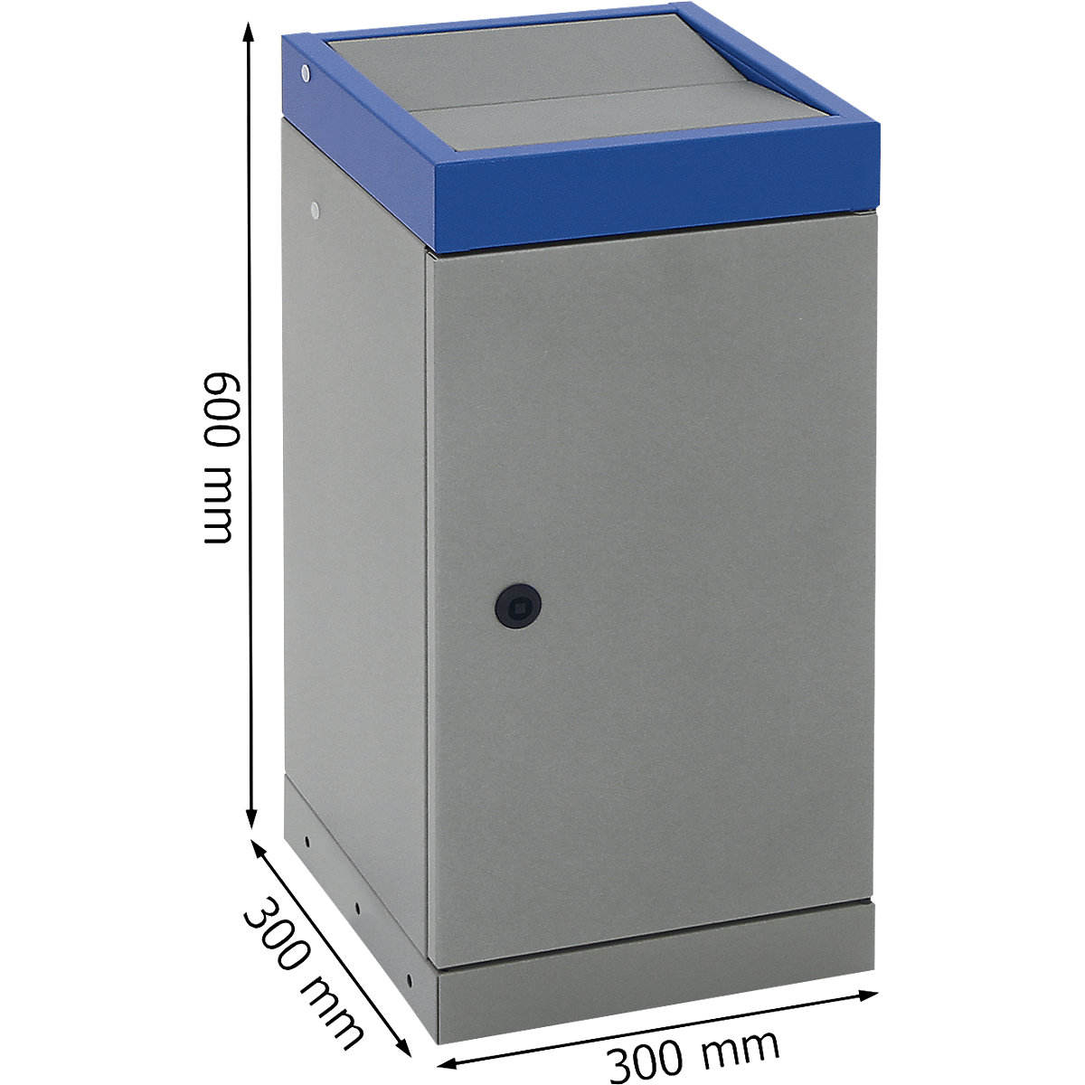 Recipient pentru colectarea materialelor reciclabile, cu ușă batantă (Imagine produs 2)-1