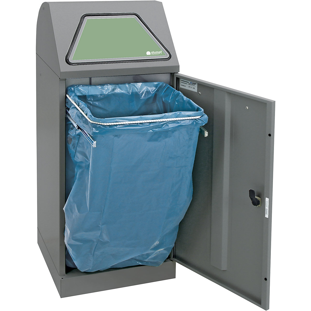 Recipient pentru sortarea deșeurilor reciclabile, clapetă acționată manual (Imagine produs 2)-1