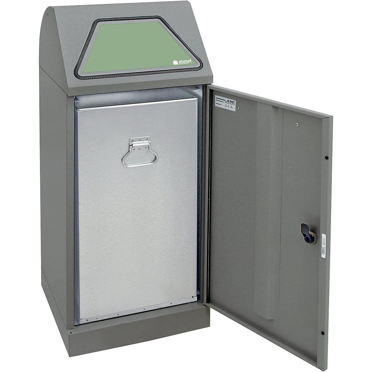Recipient pentru sortarea deșeurilor reciclabile, clapetă acționată manual (Imagine produs 2)-1