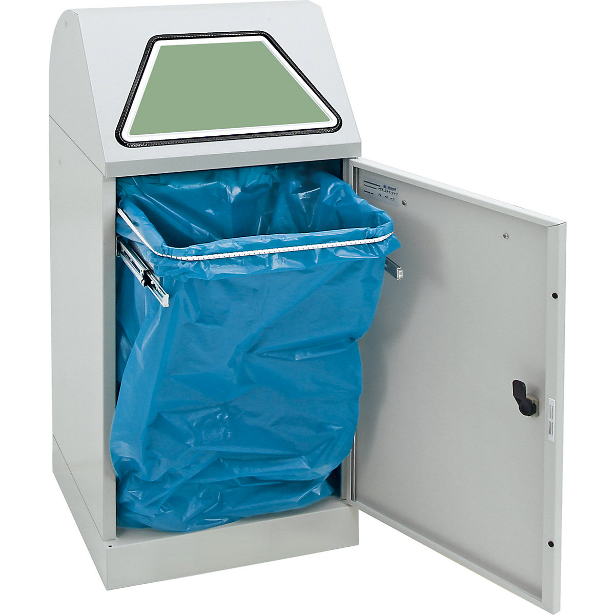 Recipient pentru sortarea deșeurilor reciclabile, clapetă acționată manual (Imagine produs 5)-4