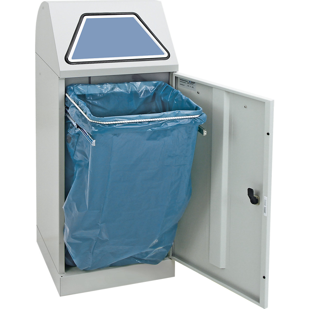 Recipient pentru sortarea deșeurilor reciclabile, clapetă acționată manual (Imagine produs 4)-3