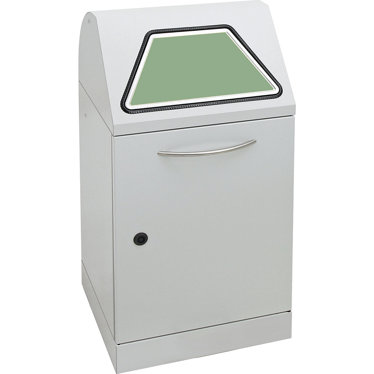Recipient pentru sortarea deșeurilor reciclabile, clapetă acționată manual