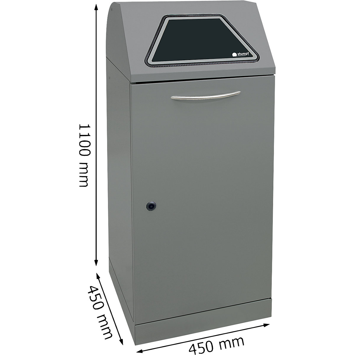 Recipient pentru sortarea deșeurilor reciclabile, clapetă acționată manual (Imagine produs 3)-2