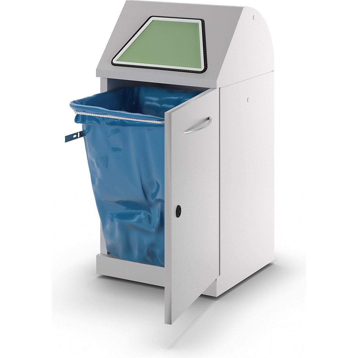 Recipient pentru sortarea deșeurilor reciclabile, clapetă acționată manual (Imagine produs 27)-26