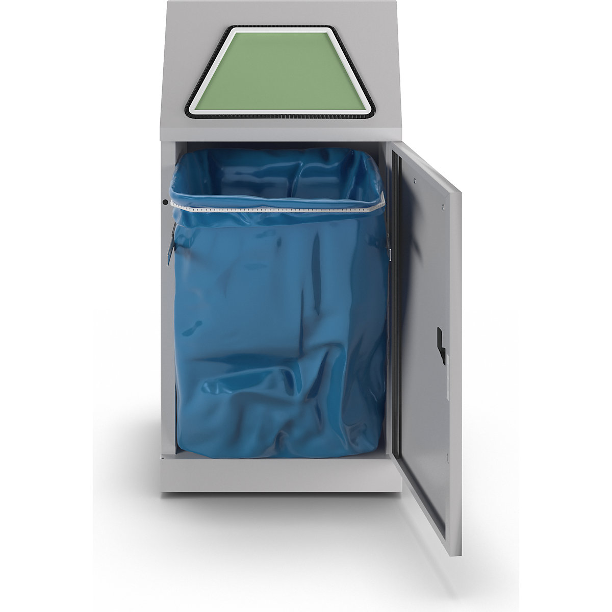 Recipient pentru sortarea deșeurilor reciclabile, clapetă acționată manual (Imagine produs 28)-27