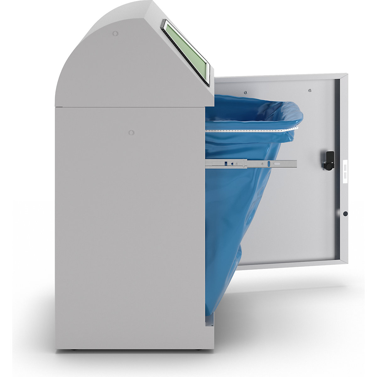 Recipient pentru sortarea deșeurilor reciclabile, clapetă acționată manual (Imagine produs 29)-28