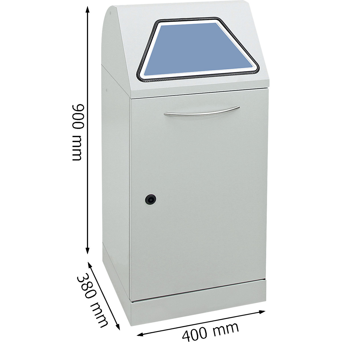 Recipient pentru sortarea deșeurilor reciclabile, clapetă acționată manual (Imagine produs 9)-8