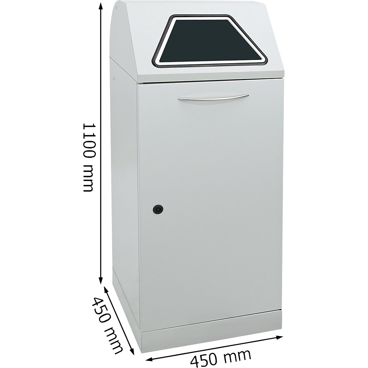 Recipient pentru sortarea deșeurilor reciclabile, clapetă acționată manual (Imagine produs 9)-8
