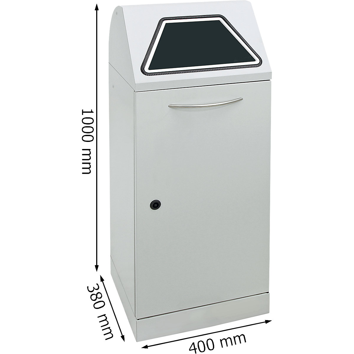 Recipient pentru sortarea deșeurilor reciclabile, clapetă acționată manual (Imagine produs 9)-8