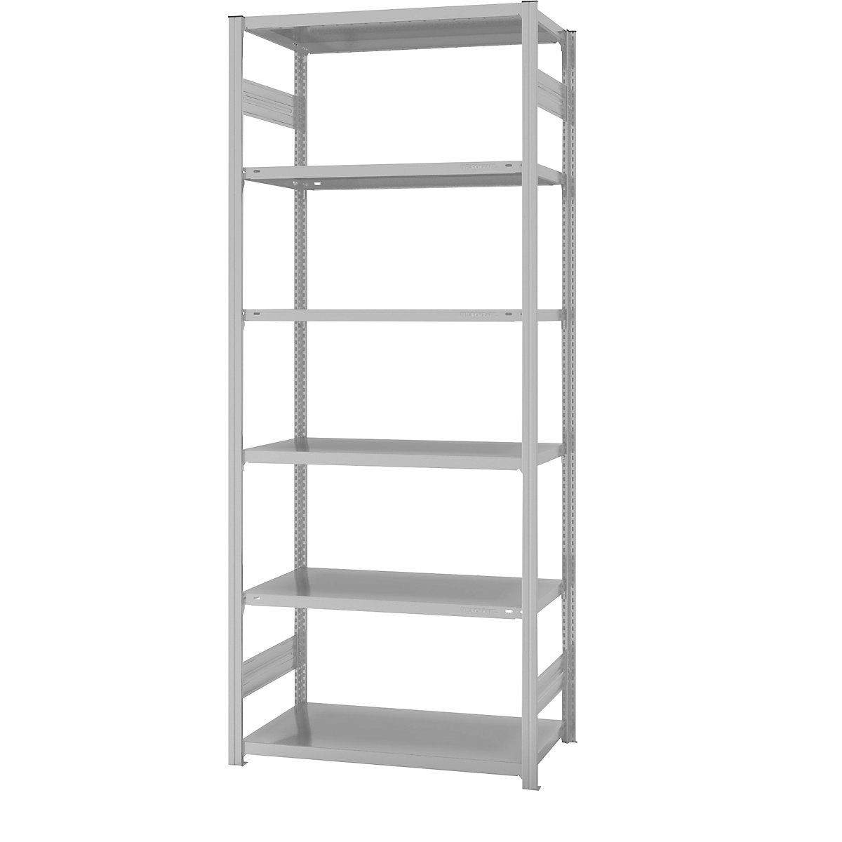 Raft cu inserare pentru depozit, RAL 7035, construcție ușoară – eurokraft pro, înălțime raft 2000 mm, pe două părți, raft de bază, lăț. x ad. 1000 x 600 mm-36