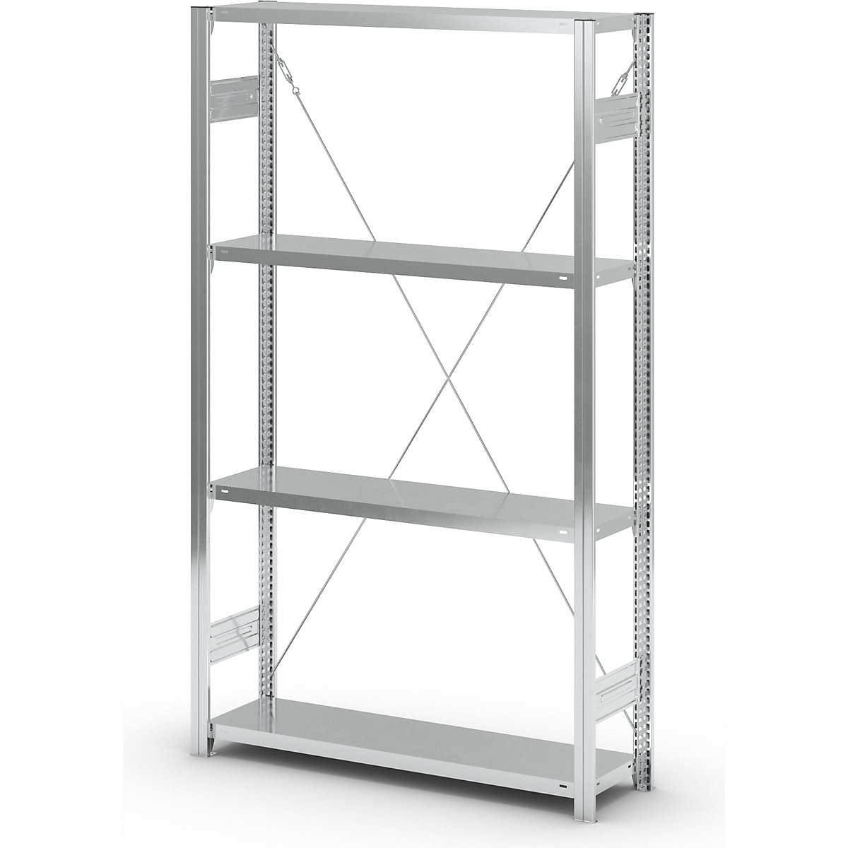 Raft cu polițe cu inserare, zincat – eurokraft pro (Imagine produs 4)-3