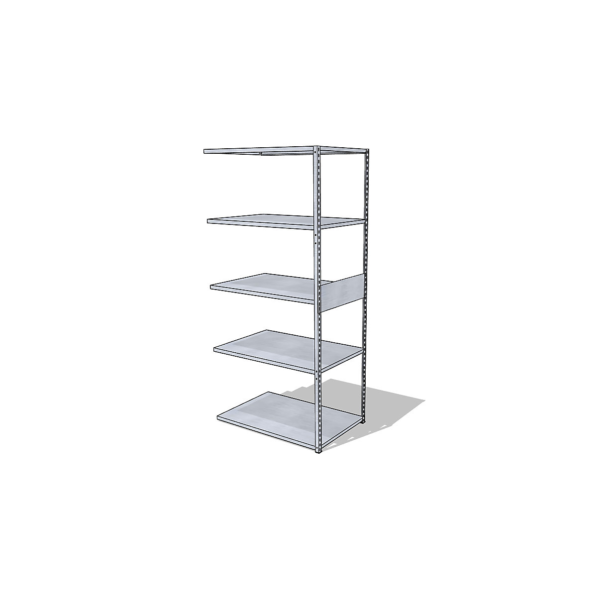 Raft universal cu inserare, lățime x adâncime 930 x 600 mm, raft adițional, zincat