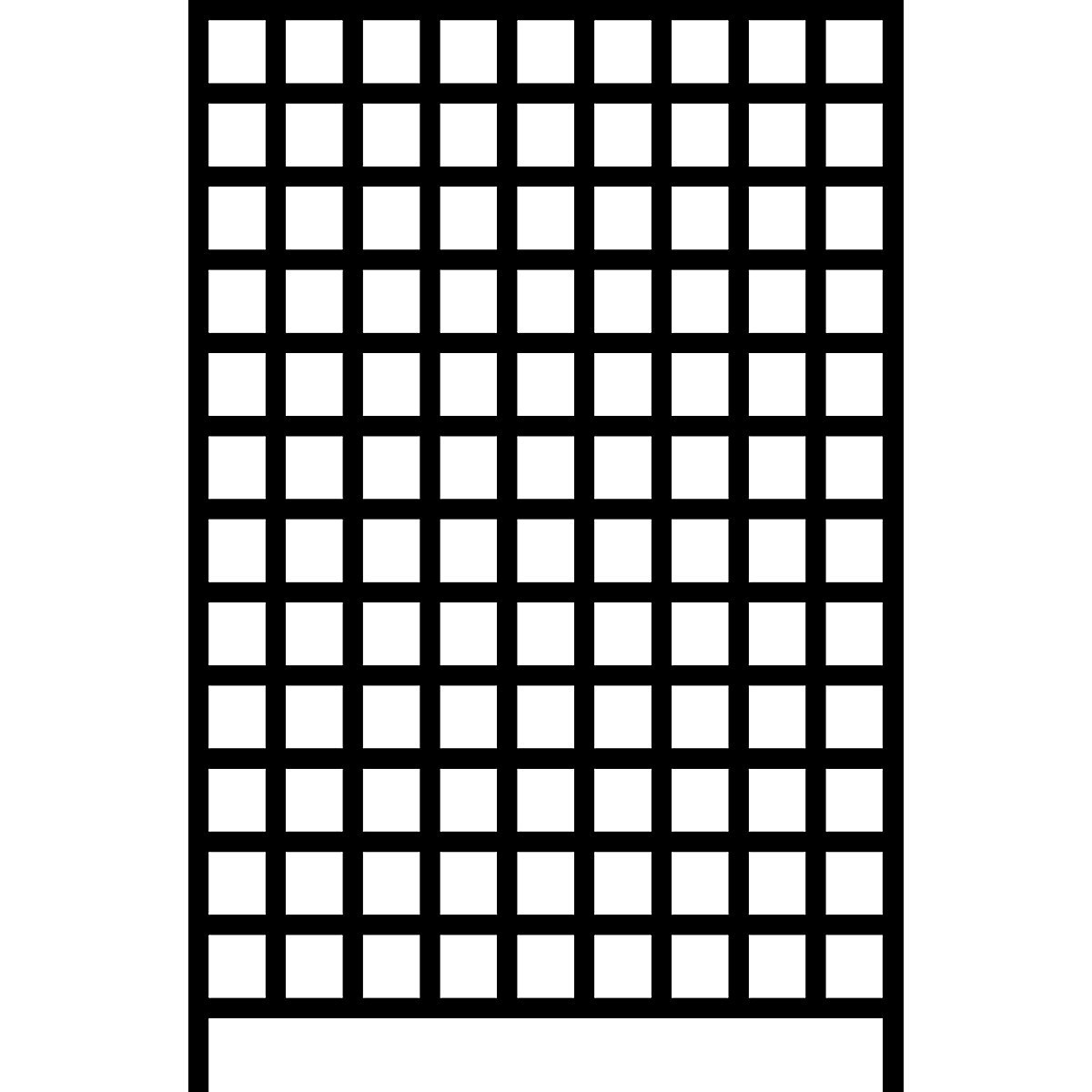 mauser – Sistem de raft de perete cu cutii de depozitare deschise, 12 șine, 108 cutii, î. x lăț. 1500 x 1010 mm