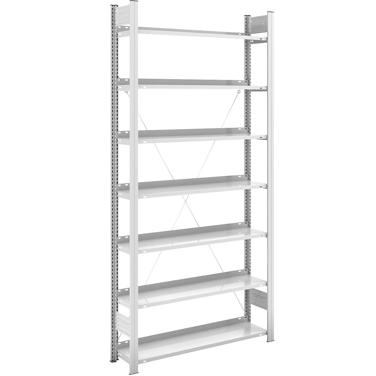 hofe – Raft de arhivă, RAL 7035, înălțime raft 2350 mm, unilateral, raft de bază lăț. x ad. 1000 x 300 mm