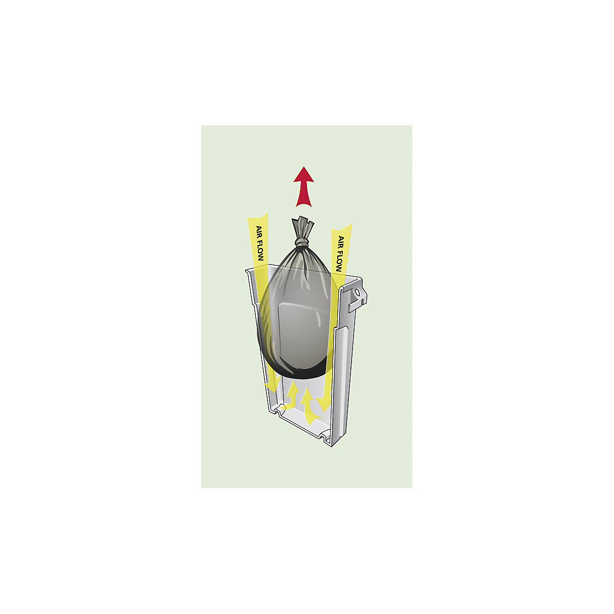 Set 3 Pattumiere Impilabili AKITAInk | Per Raccolta Differenziata | Plastica Resistente | Grigio | Salvaspazio | Per Cucina, Ufficio, Bagno | Totale 60 Litri