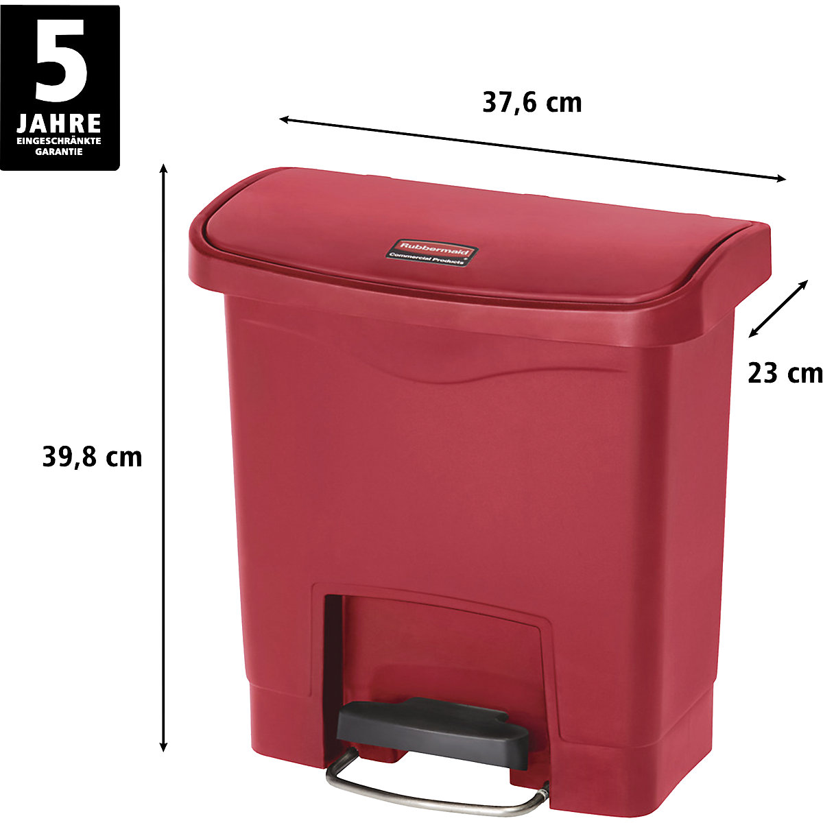 Pattumiera a pedale SLIM JIM® – Rubbermaid (Foto prodotto 3)-2