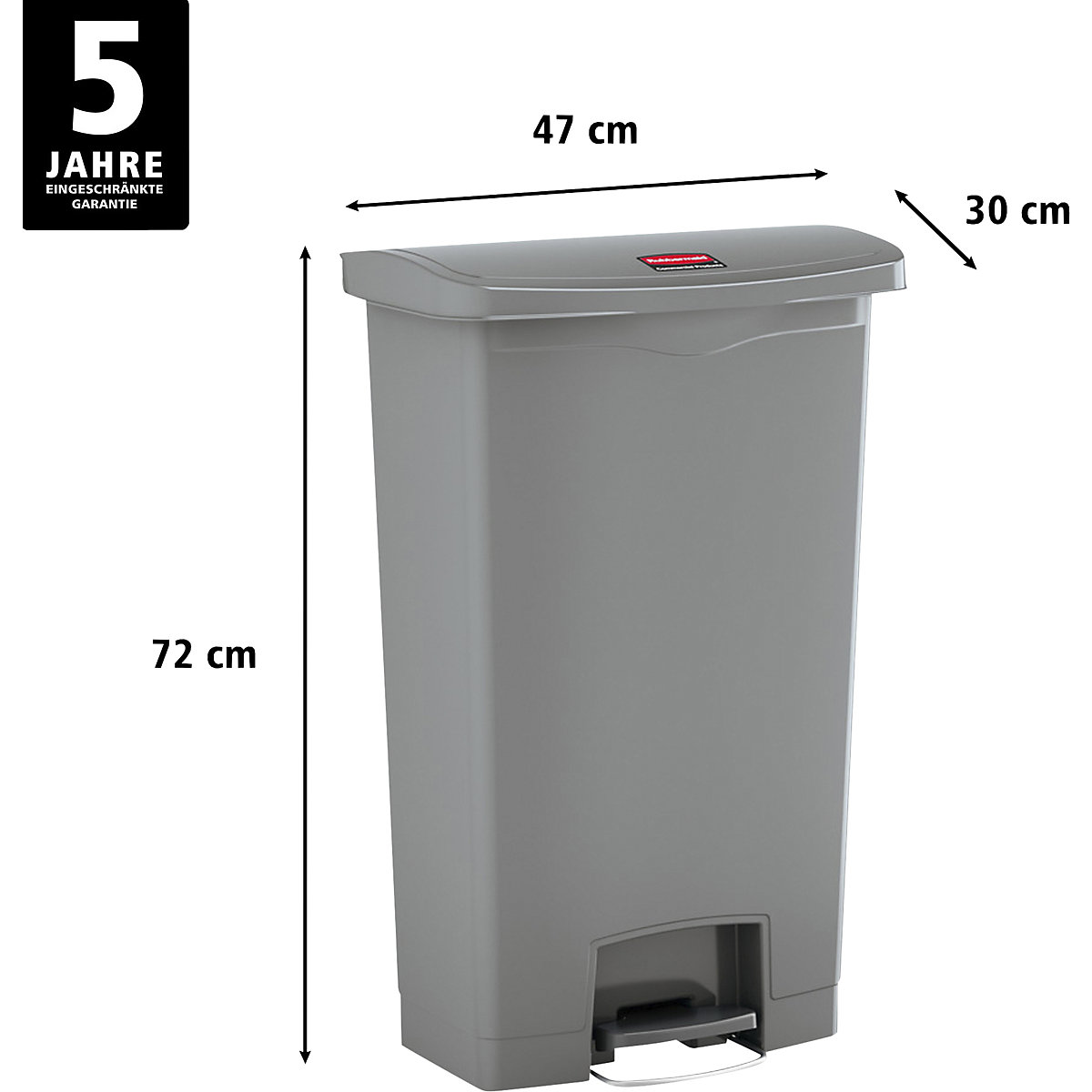 Pattumiera a pedale SLIM JIM® – Rubbermaid (Foto prodotto 2)-1