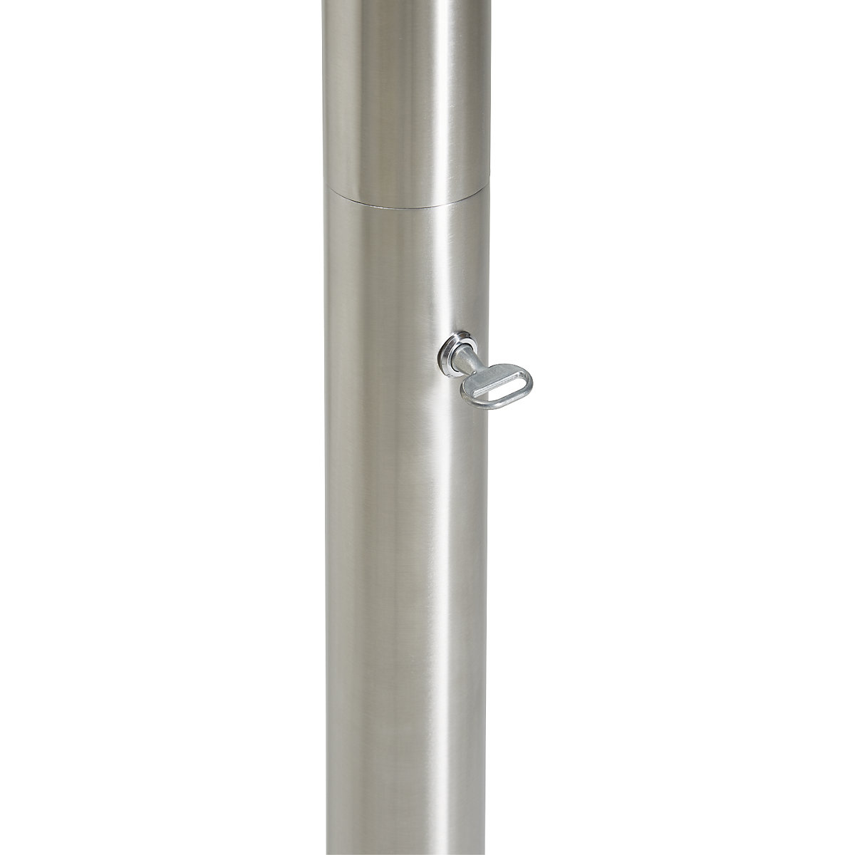 Posacenere a colonna in acciaio inox con tettuccio – eurokraft pro (Foto prodotto 4)-3