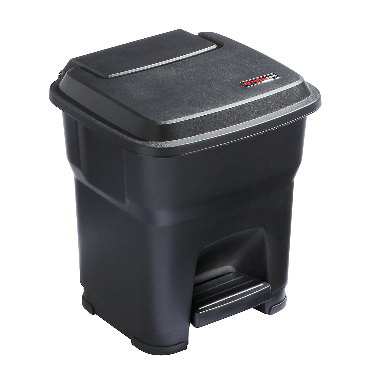 Zbiralnik odpadkov s pedalom HERA – rothopro, prostornina 35 l, ŠxVxG 390 x 440 x 390 mm, črna-6