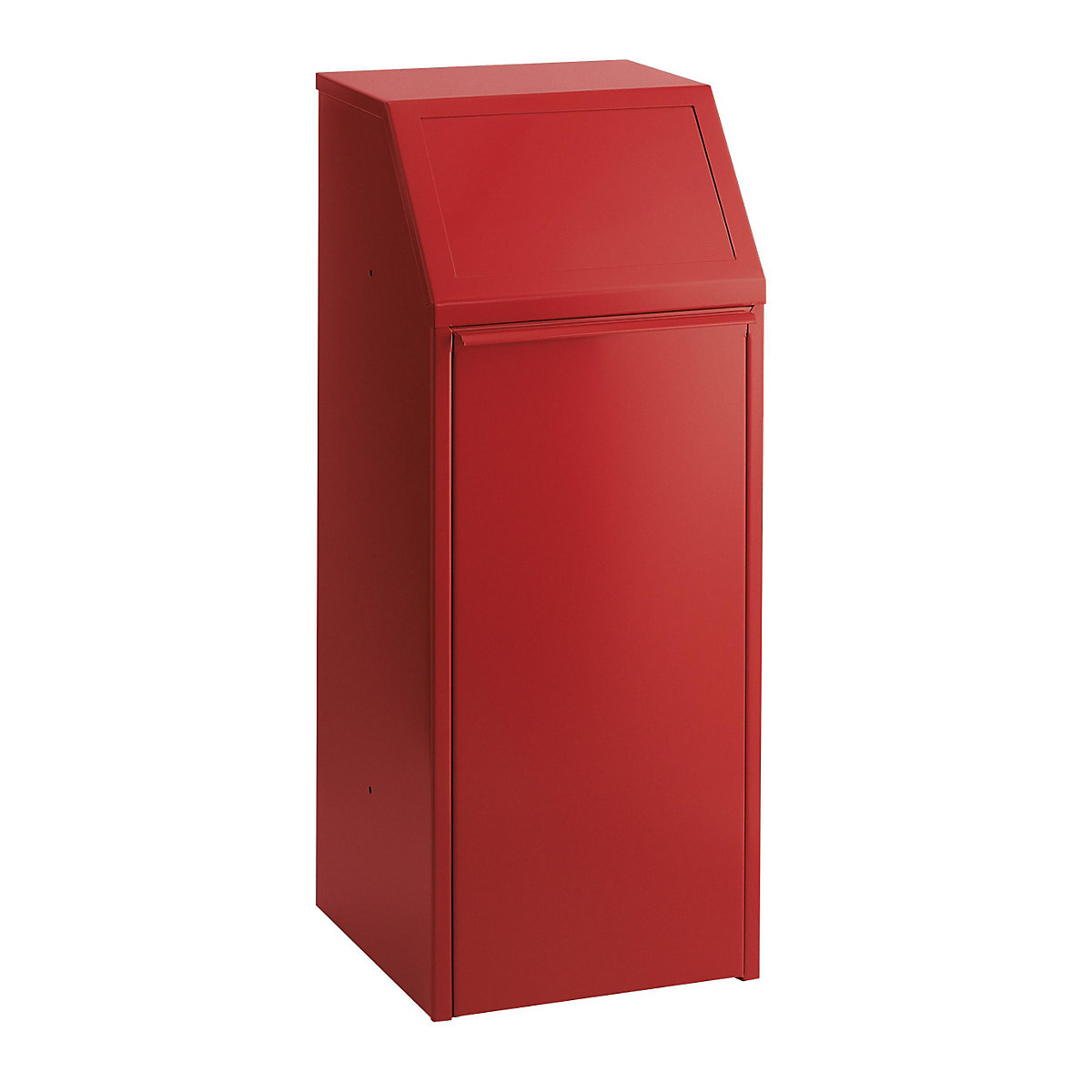 Zbiralnik odpadkov, jeklena pločevina, prostornina 70 l, ŠxVxG 408 x 1007 x 405 mm, rdeč-5