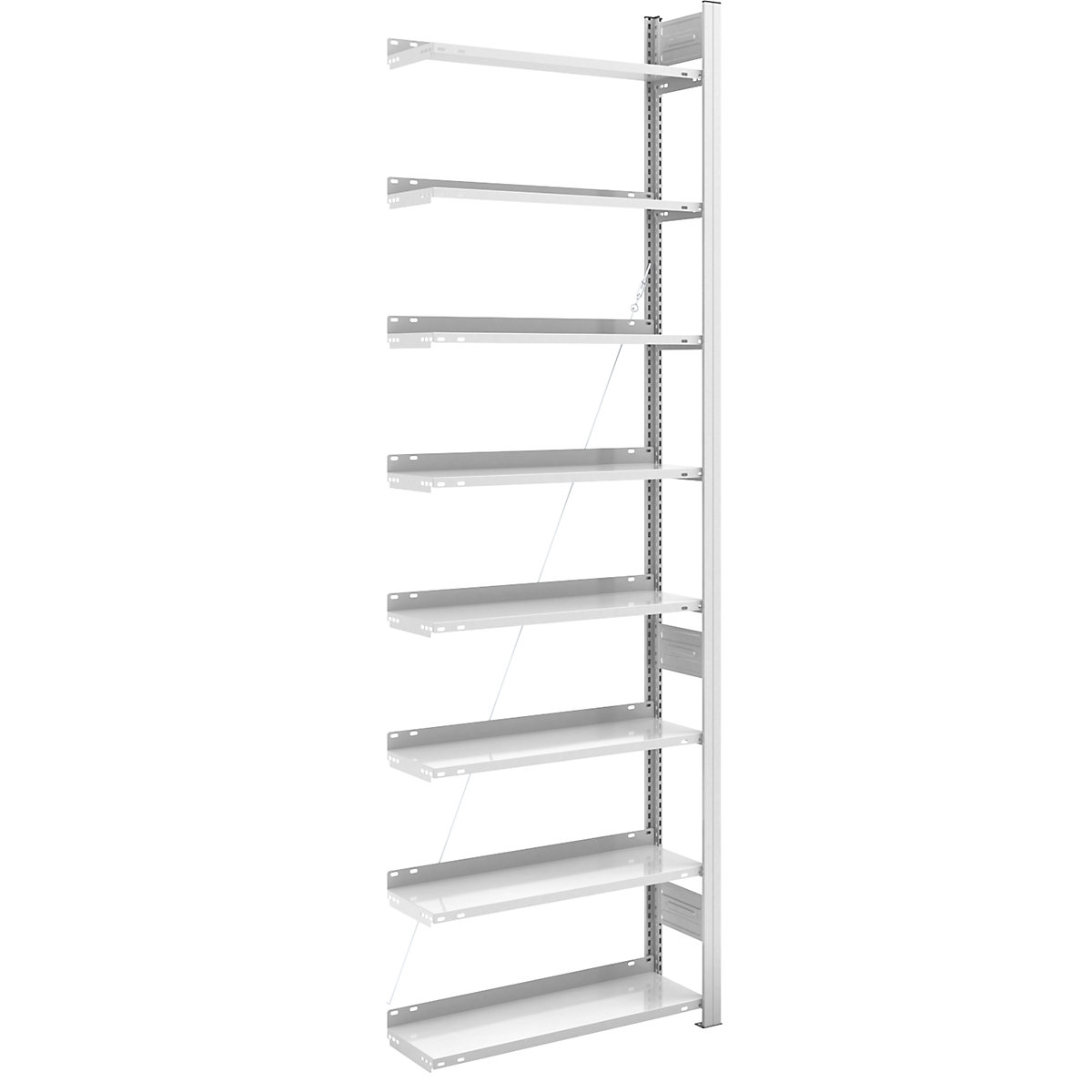 Sestavljiv regal za dokumentacijo, RAL 7035 &ndash; hofe