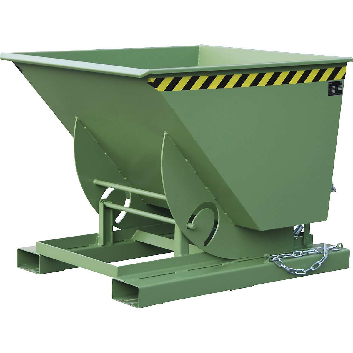 Kompaktna prekucna posoda – eurokraft pro, prostornina 0,75 m³, reseda zelene barve-5