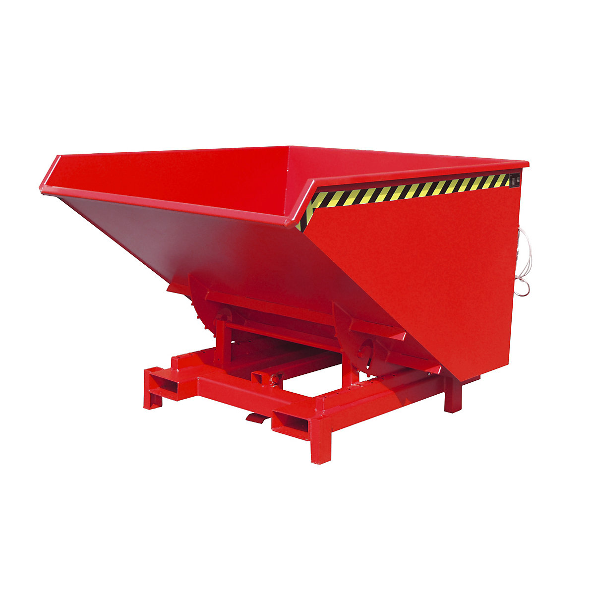 Prekucna posoda za velike obremenitve – eurokraft pro, prostornina 1,7 m³, nosilnost 4000 kg, rdeča RAL 3000-11