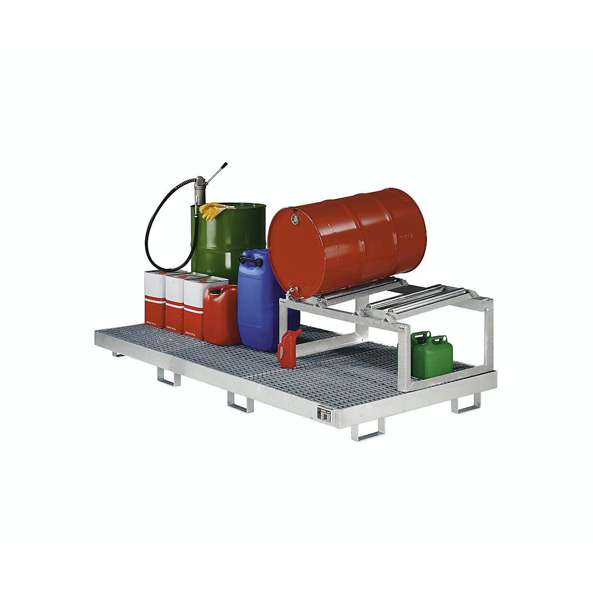Ocelová záchytná vana s okrajovými profily – eurokraft pro (Obrázek výrobku 3)-2