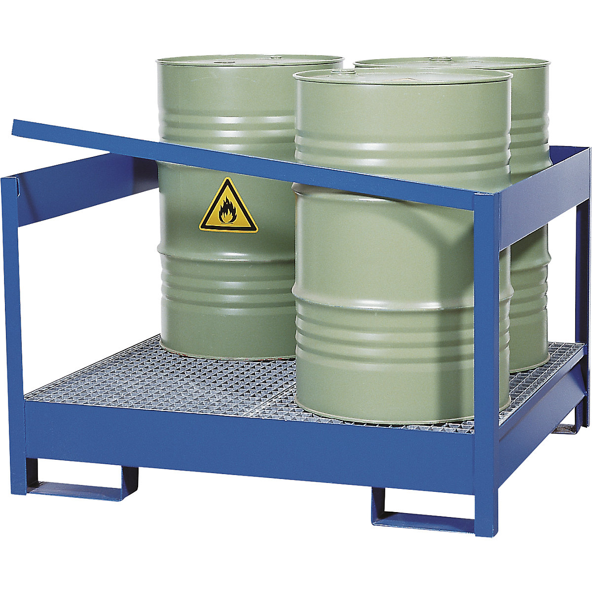 Záchytná vana pro sudy pro přepravu a skladování &ndash; eurokraft pro