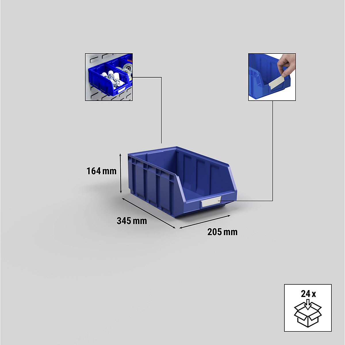 Přepravka s viditelným obsahem z polyetylénu (Obrázek výrobku 4)-3