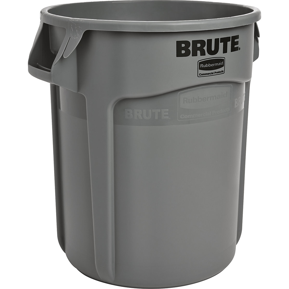 Univerzální kontejner BRUTE®, kulatý – Rubbermaid, objem 75 l, šedá-8