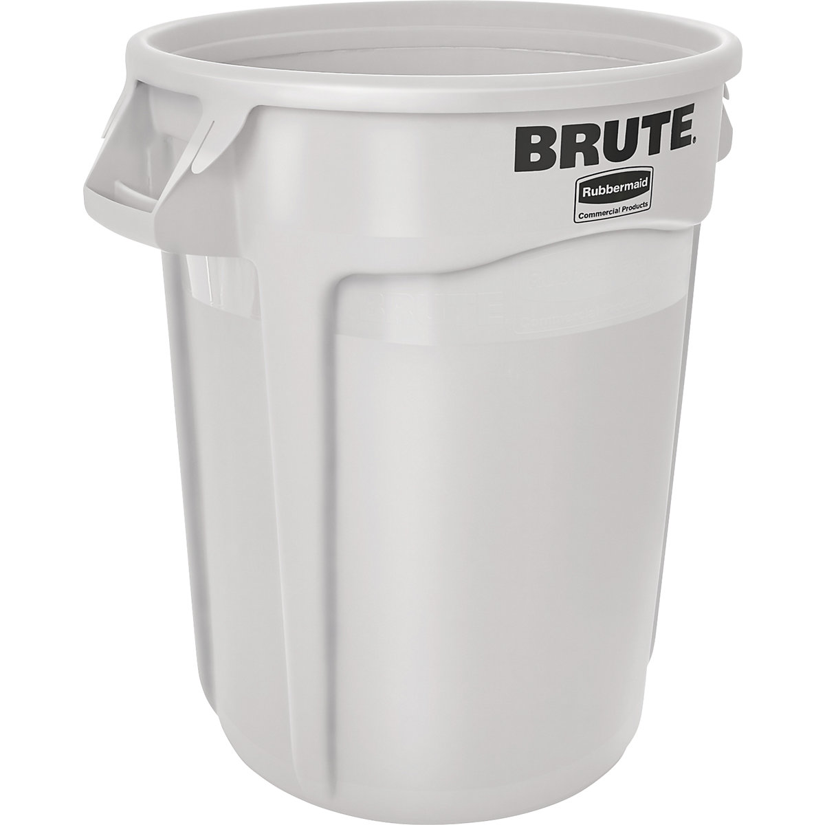 Univerzální kontejner BRUTE®, kulatý – Rubbermaid, objem 121 l, bílá-12