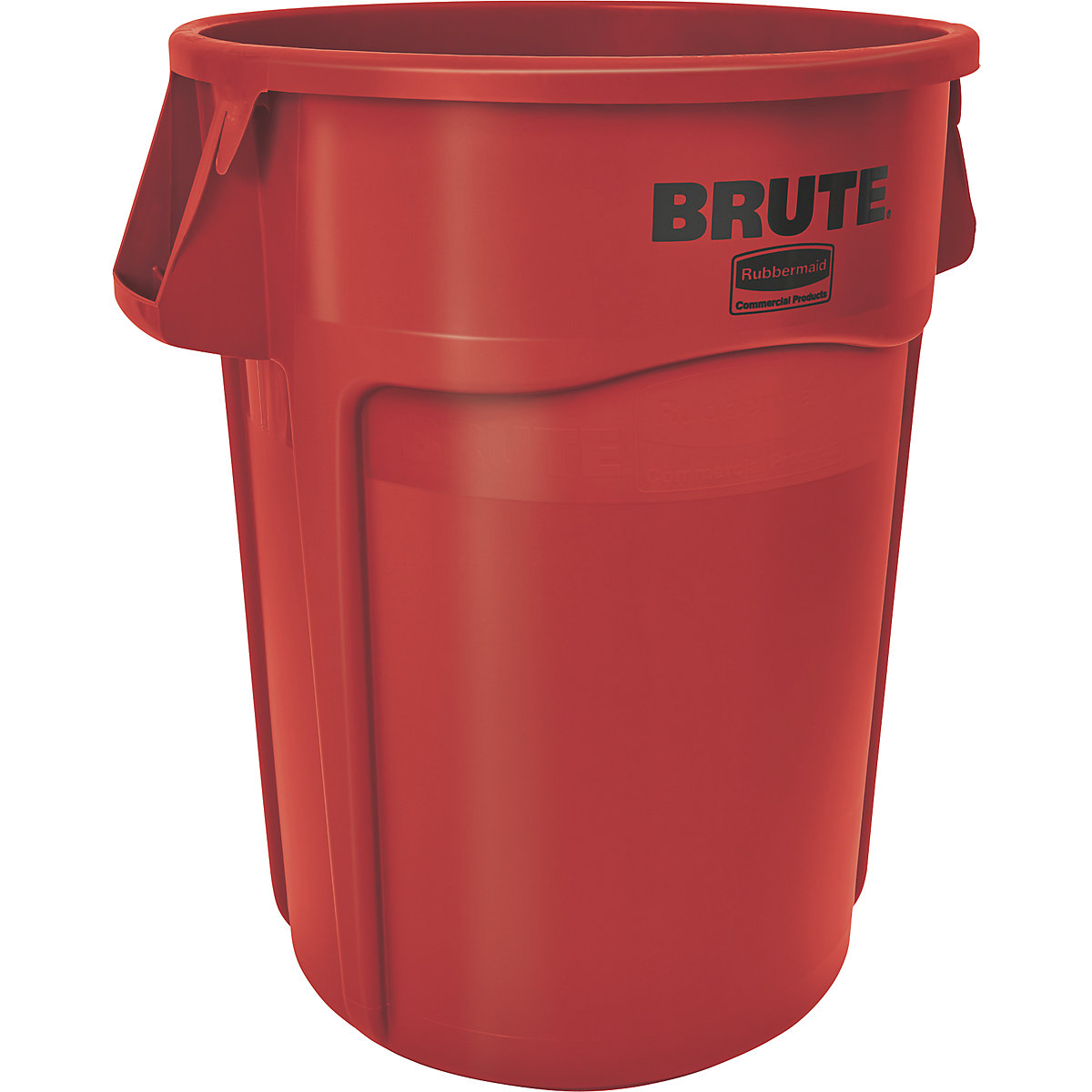 Univerzální kontejner BRUTE®, kulatý – Rubbermaid, objem 166 l, červená-15