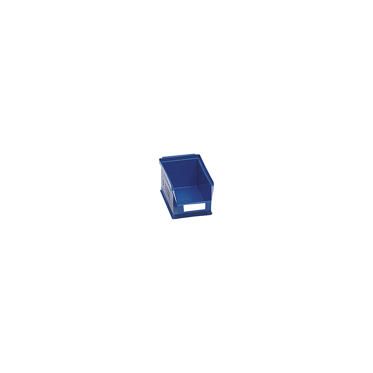 Prepravka s viditeľným obsahom z polyetylénu – mauser, d x š x v 160 x 100 x 75 mm, modrá, OJ 25 ks-7