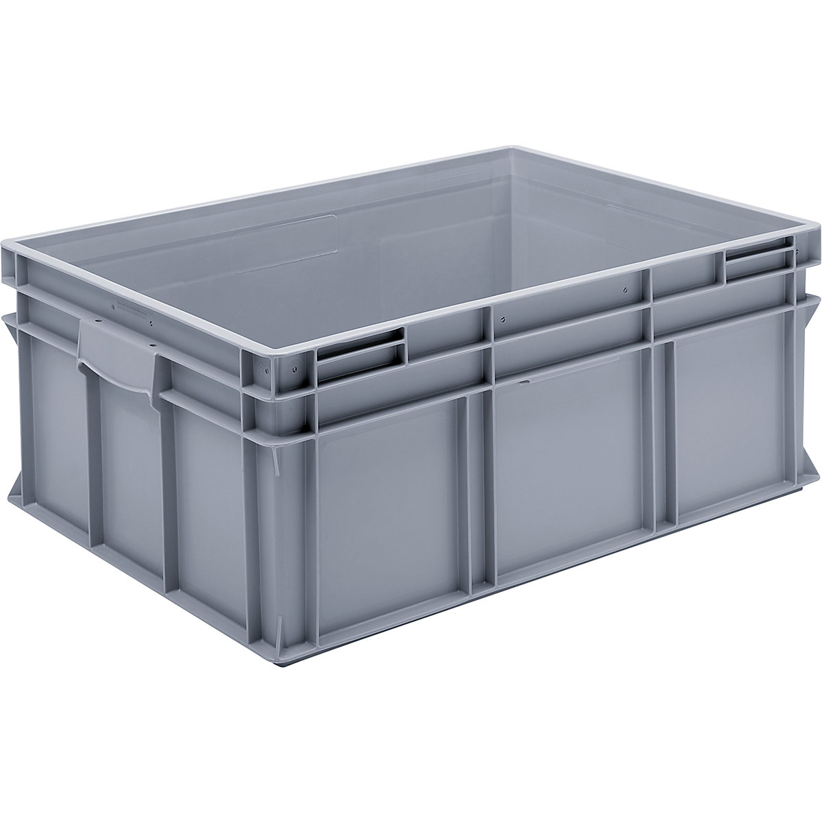 Euro stohovacia prepravka z polypropylénu (PP), nosnosť 20 kg, striebrošedá, objem 122 l, vonkajšia výška 300 mm, OJ 1 ks