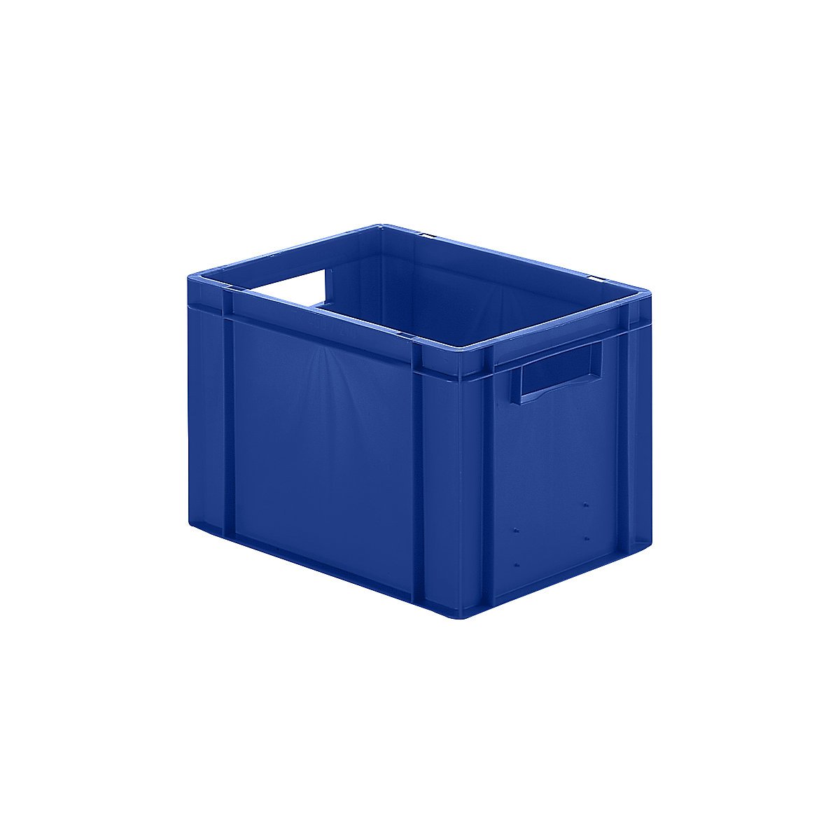 Stohovacia nádoba v euro-formáte, steny a dno uzavreté, d x š x v 400 x 300 x 270 mm, modrá, OJ 5 ks