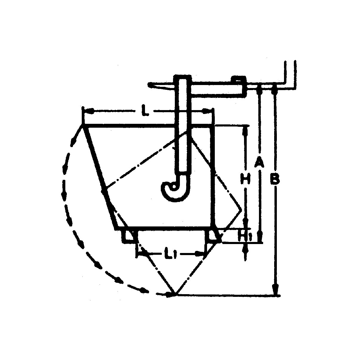 Pojemnik przechylny, możliwość sztaplowania – eurokraft pro (Zdjęcie produktu 4)-3